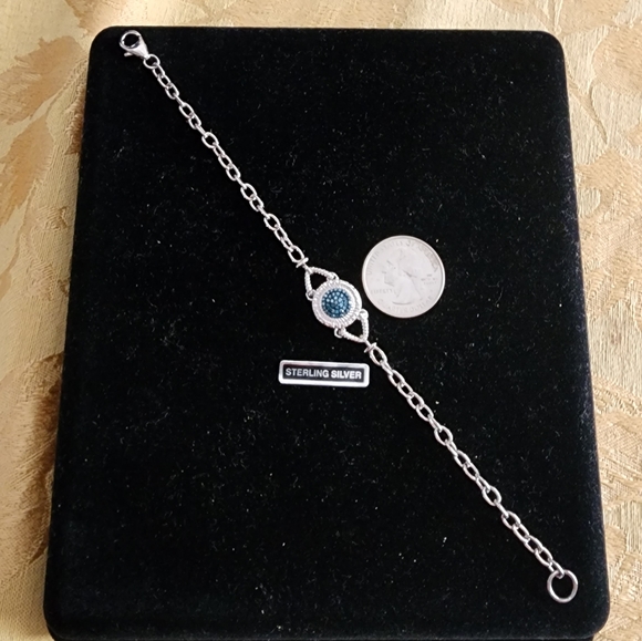 Real blue diamonds bracelet - Picture 8 of 12